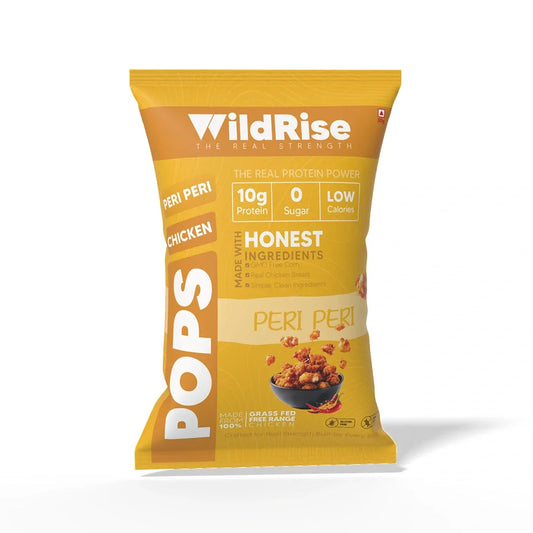 Spicy peri peri chicken pops, crunchy protein snacks ideal for parties, workouts, or evening cravings.