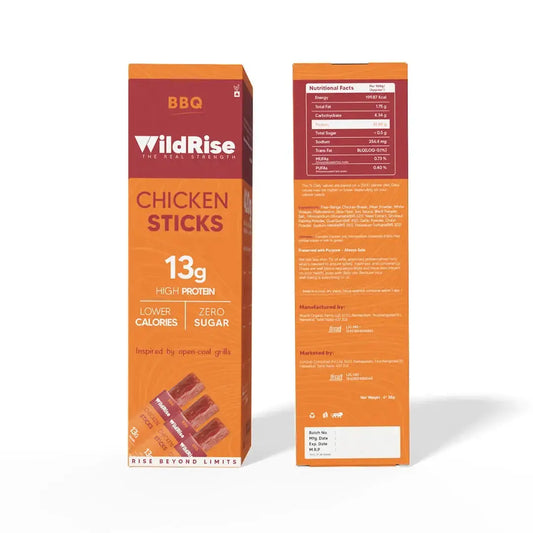 BBQ chicken meat sticks, best protein bars alternative with no sugar and bold smoky flavor for fuel.