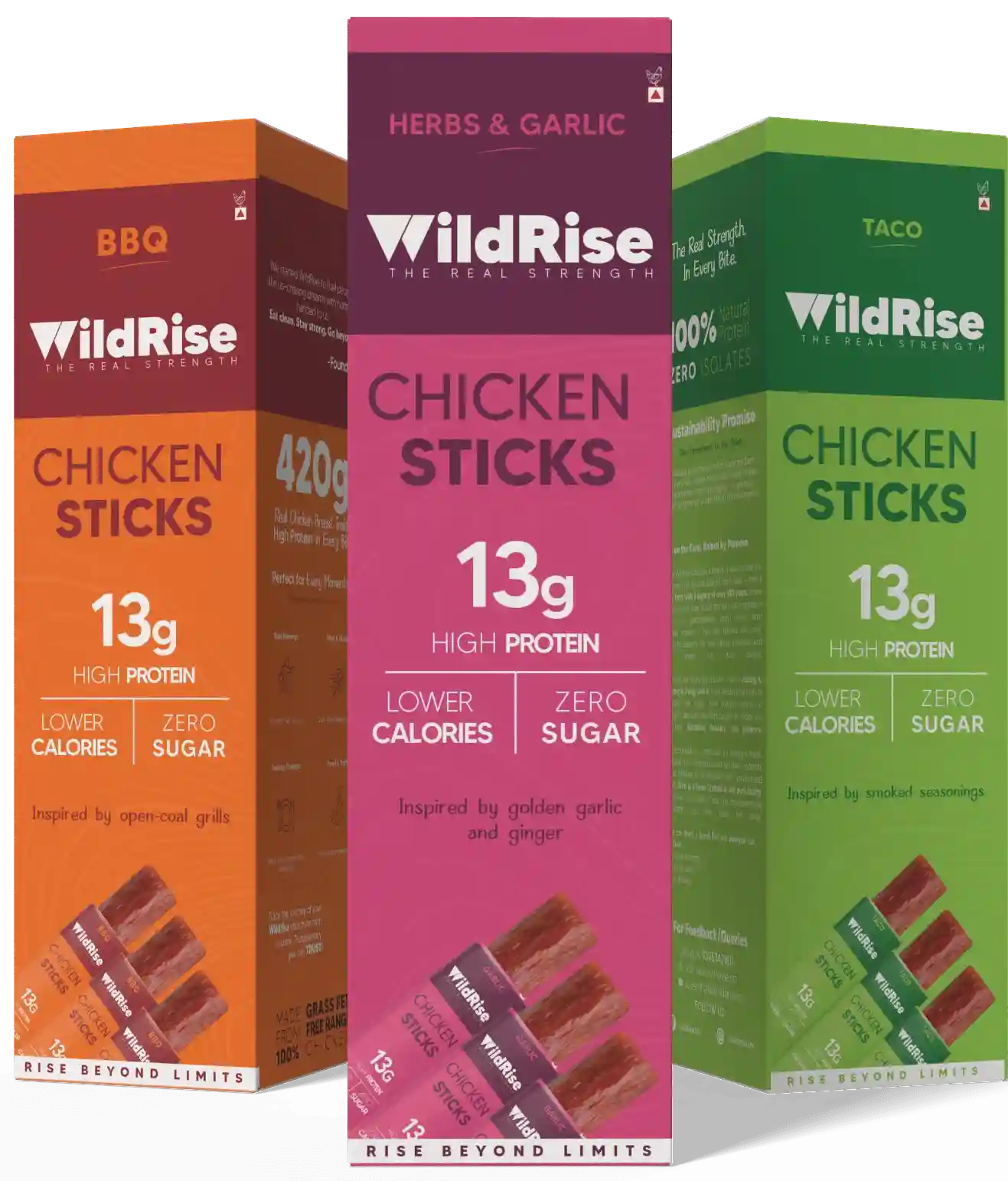BBQ Chicken Jerky, Peri Chicken Peri Jerky, Garlic Chicken Jerky, Sweet Ginger Chicken Jerky 